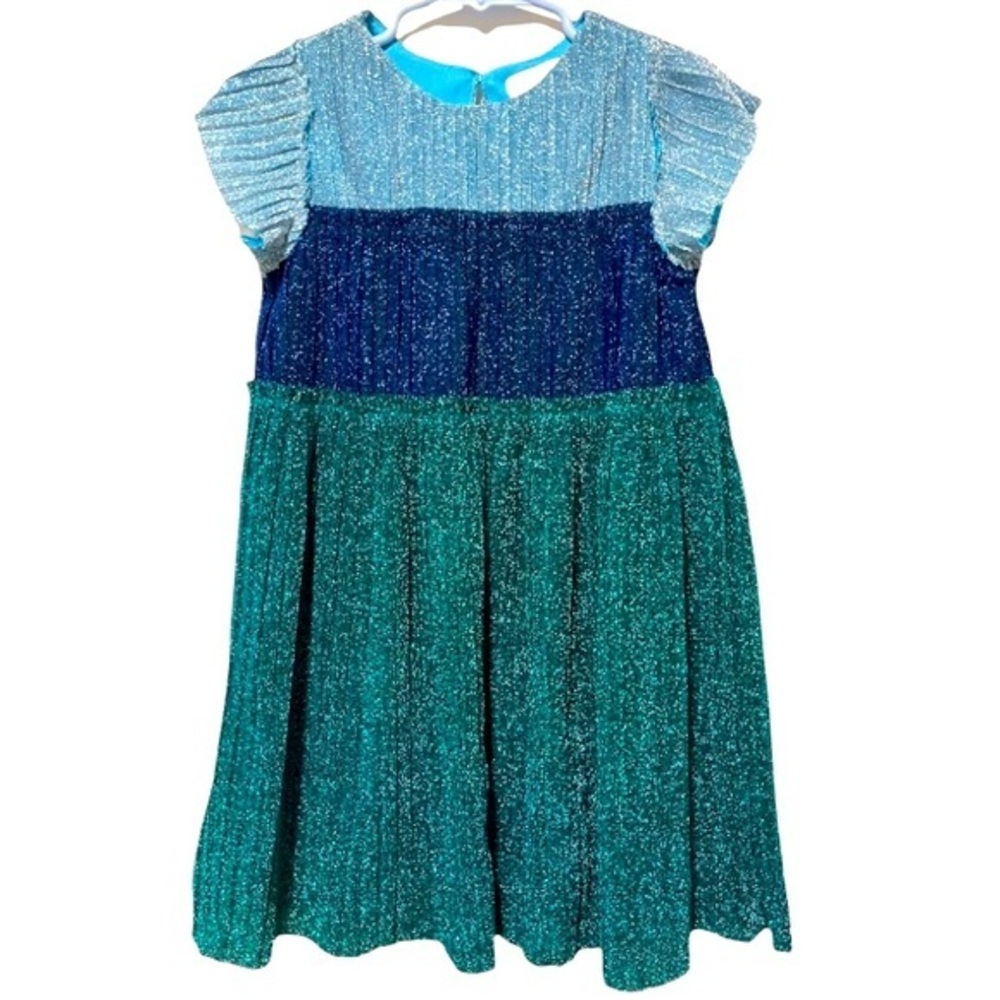 BCBGirls Color Blocked Metallic Sparkle Dress